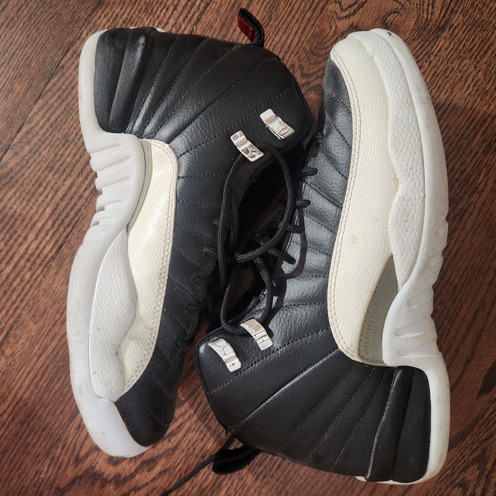 Black and White Jordan 12